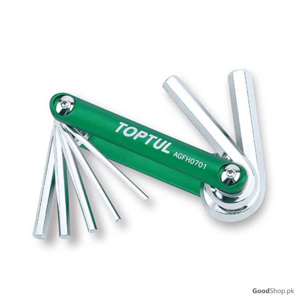 Toptul 7-In-1 Folding Hex Key Set Agfh0701